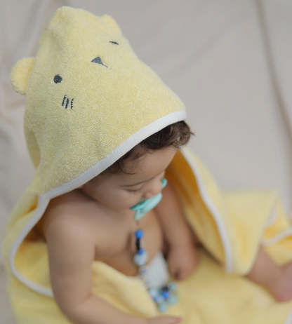 yellow Bunny Hooded Bath Towel